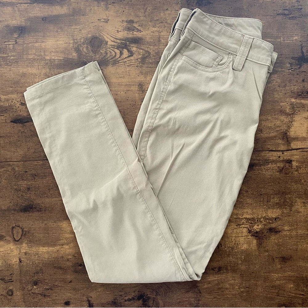 Eddie Bauer Mid Rise Straight Leg Khaki Women's Pants
